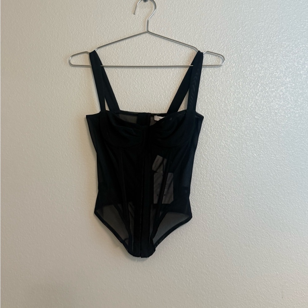 Miaou Deville Mesh Corset Top - Picture 3 of 9